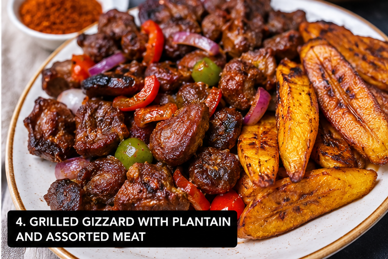 grilled gizzard plantain