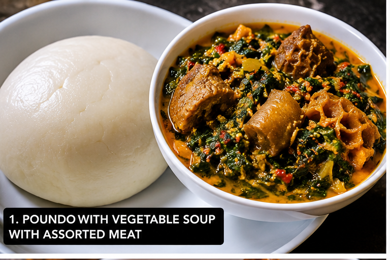 poundo vegetable soup